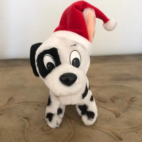 WALT DISNEY’S 101 DALMATIAN SANTA PLUSH PUPPY - Picture 1 of 6